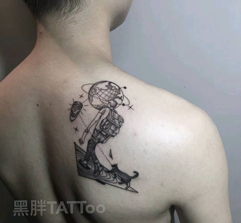 星球漫步纹身图片