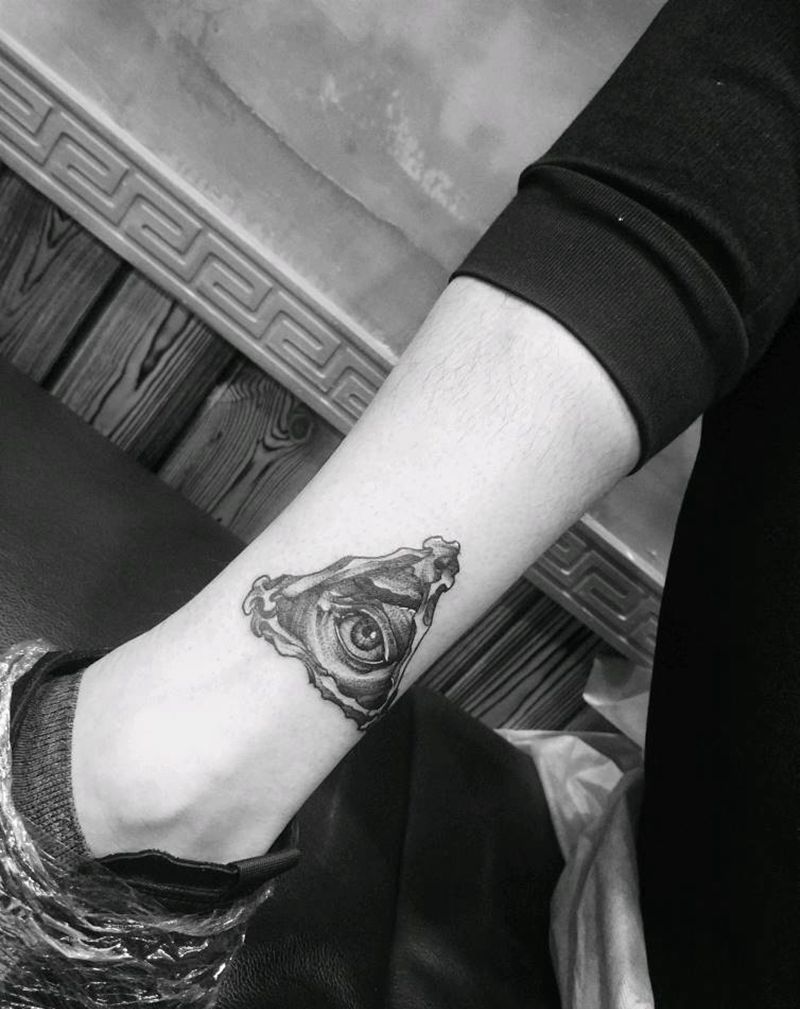 上帝之眼纹身图片