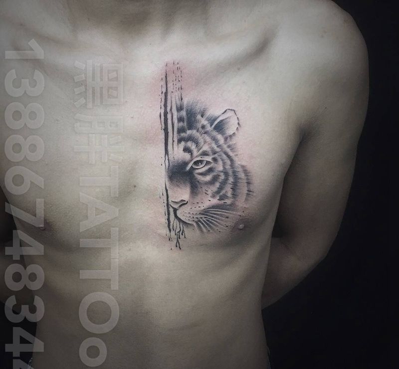 小老虎纹身图片