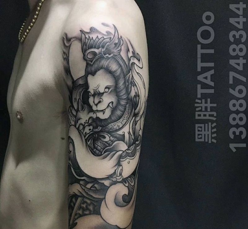 至尊宝纹身图片