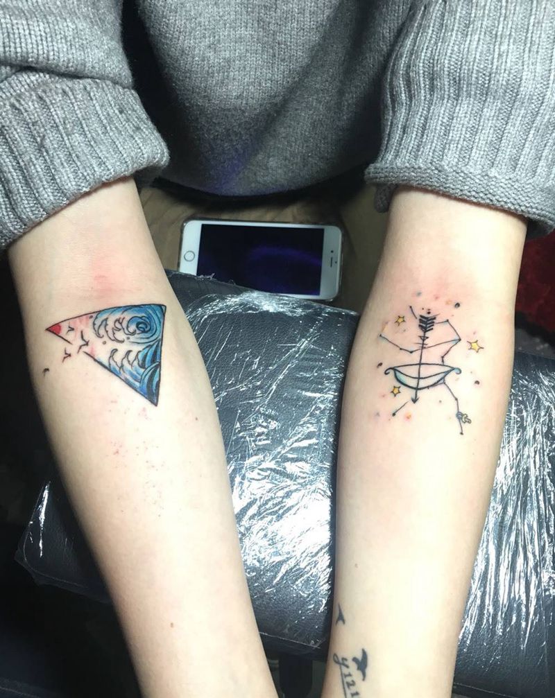 小可爱纹身图片_成品插画手臂清新原创荆州唯刺青纹身图案