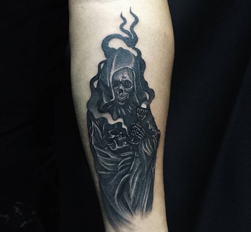 死神纹身图片