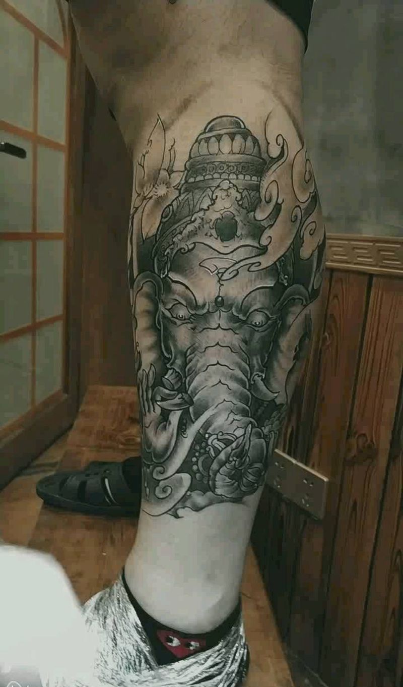 象神纹身图片