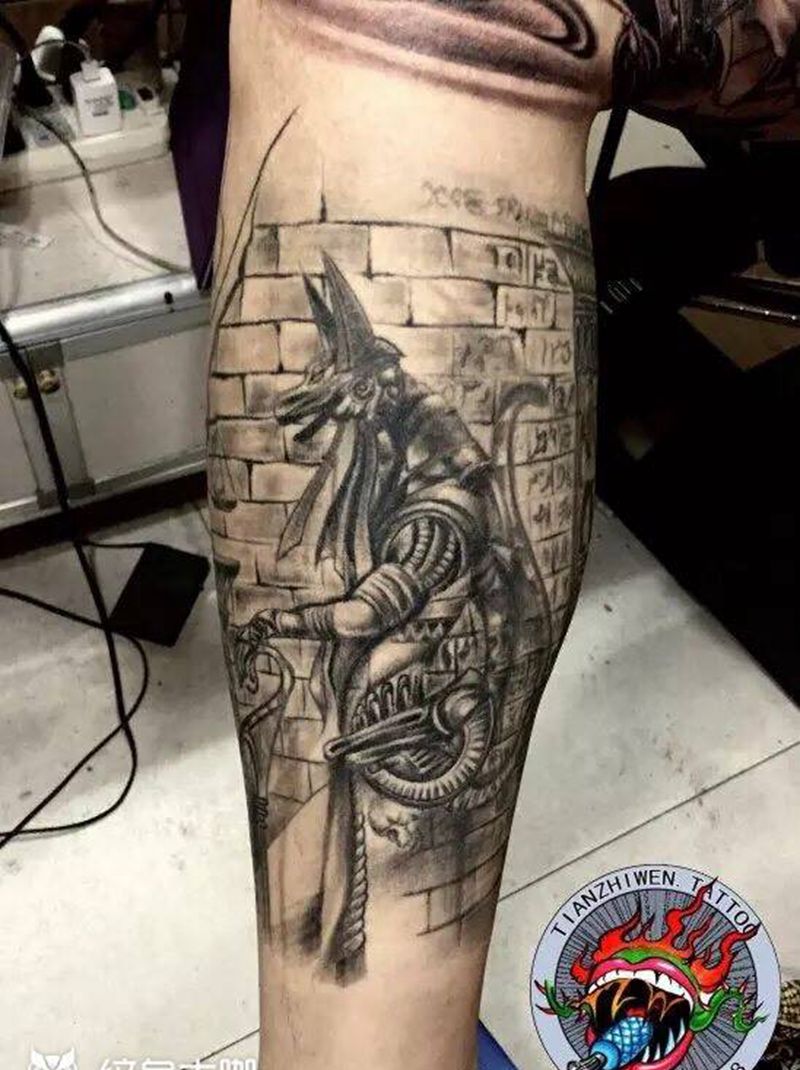 阿努比斯纹身图片