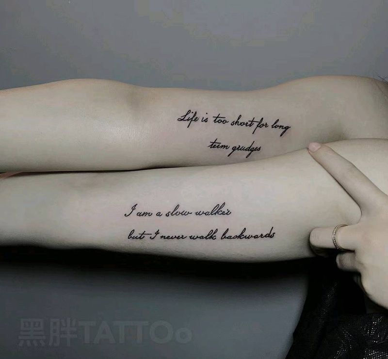 闺蜜英文纹身图片