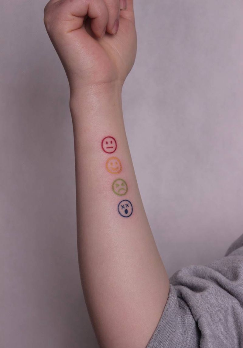 喜怒哀乐纹身图片