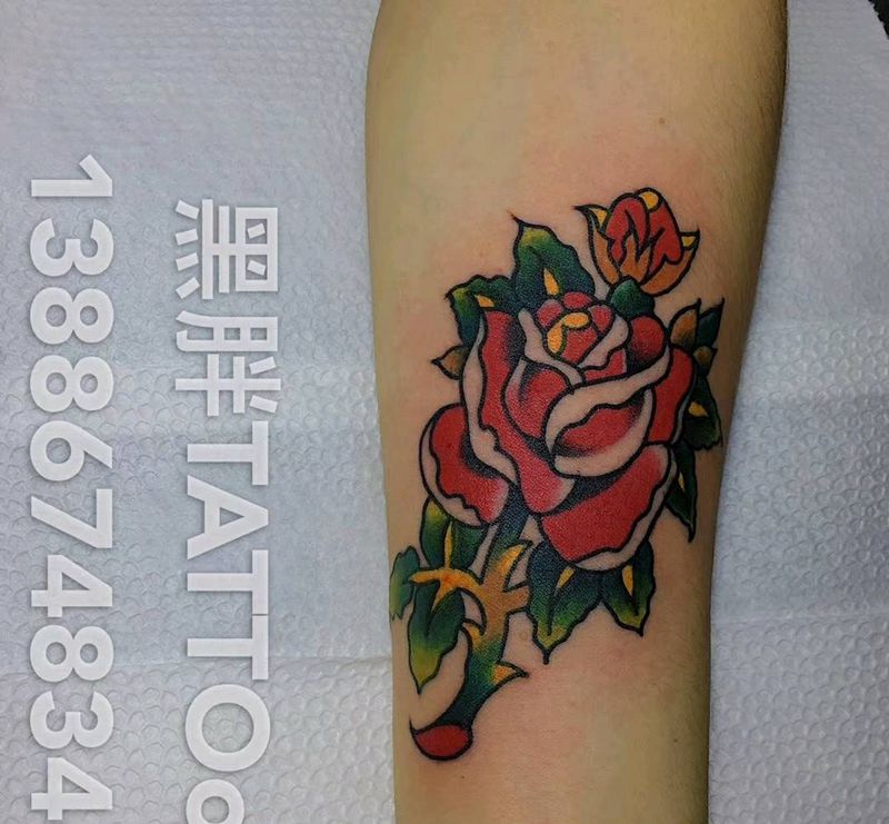 school花纹身图片