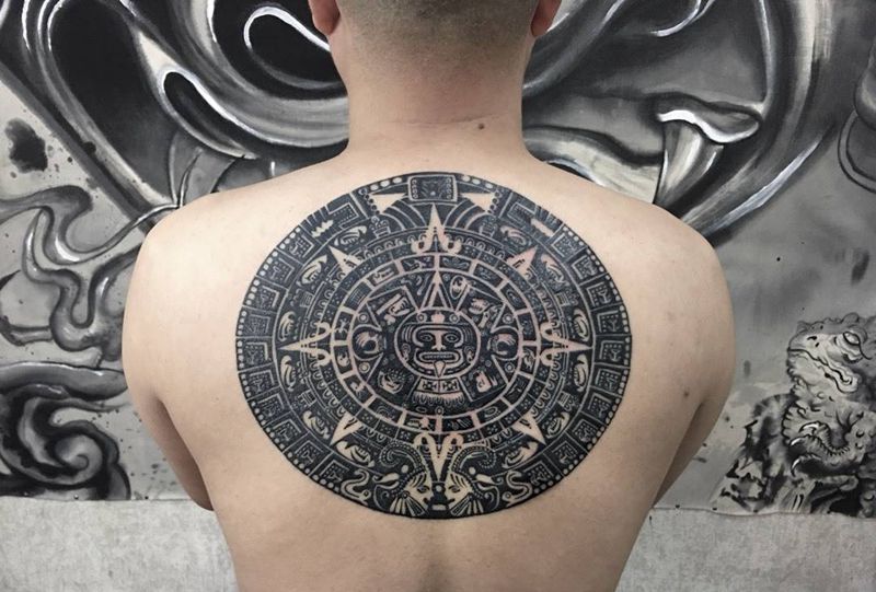 玛雅图腾纹身图片