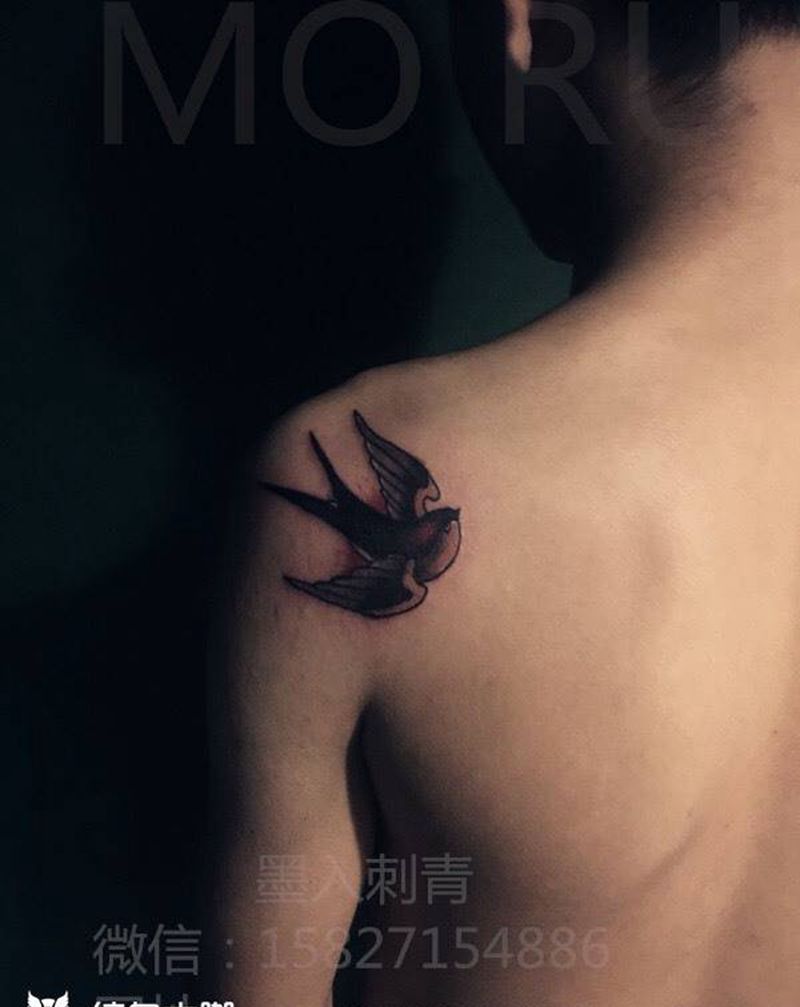 小燕子纹身图片