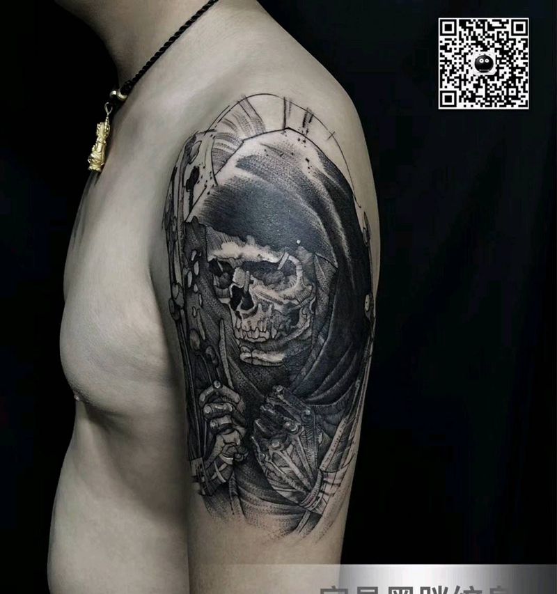 死神纹身图片_手臂纹身图案