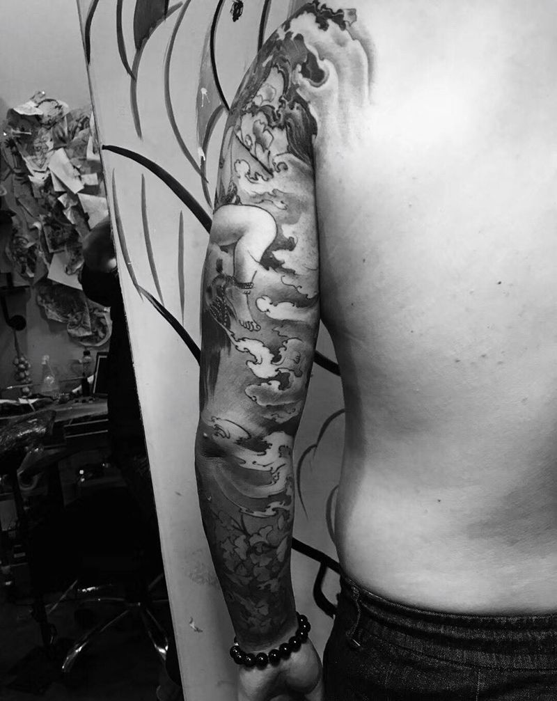 下油锅纹身图片