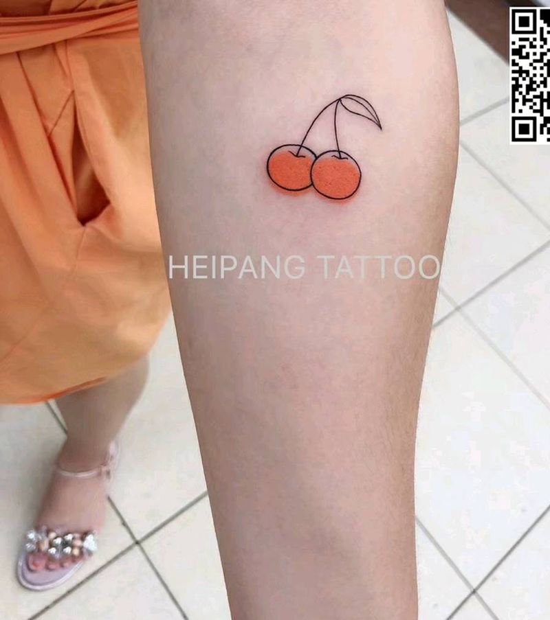 樱桃纹身图片_手臂纹身图案