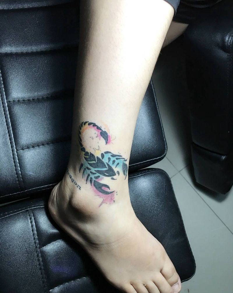 天蝎座纹身图片