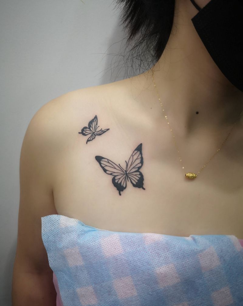 近期作品纹身图片_手臂新传统纹身图案