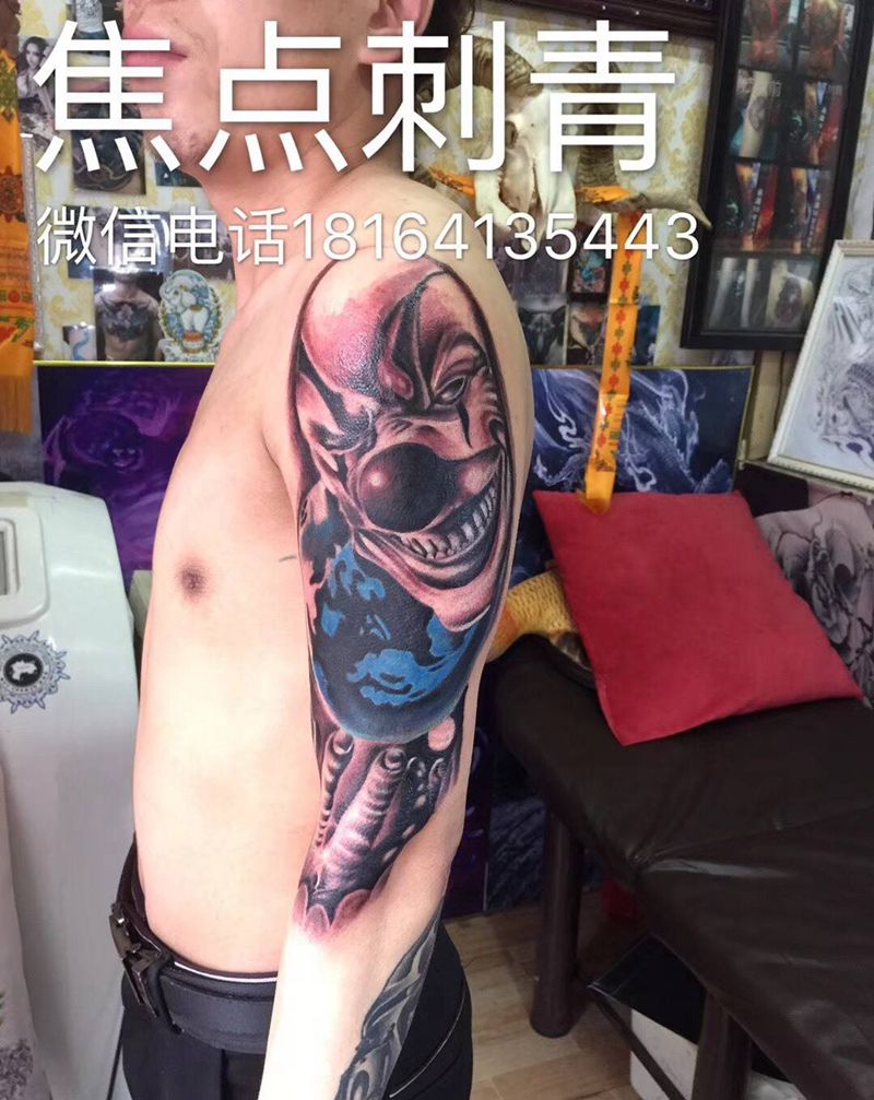 小丑纹身图片