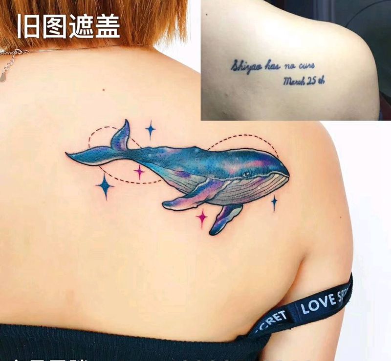 鲸鱼纹身图片