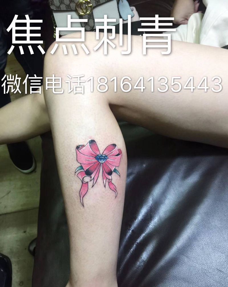 蝴蝶结纹身图片