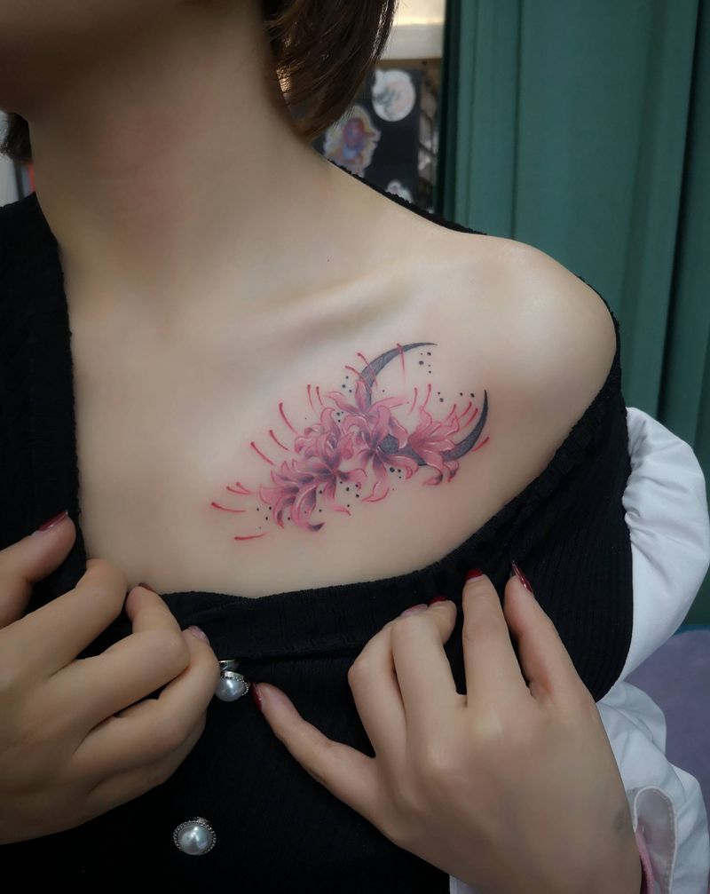 刺魂纹身作品更新纹身图片_腹部新传统水彩纹身图案