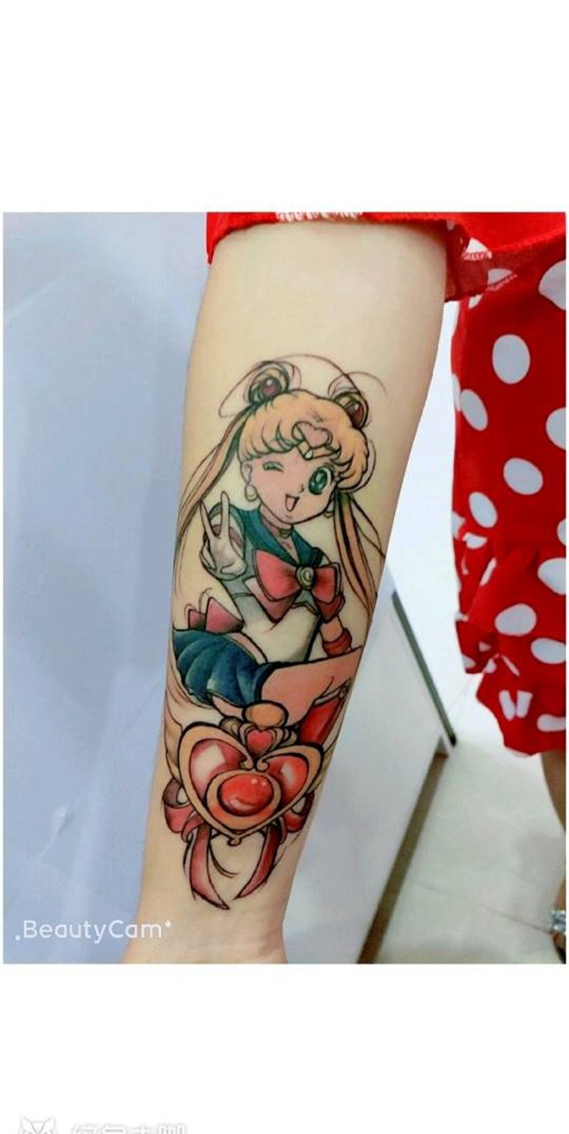 美少女纹身图片_手臂纹身图案