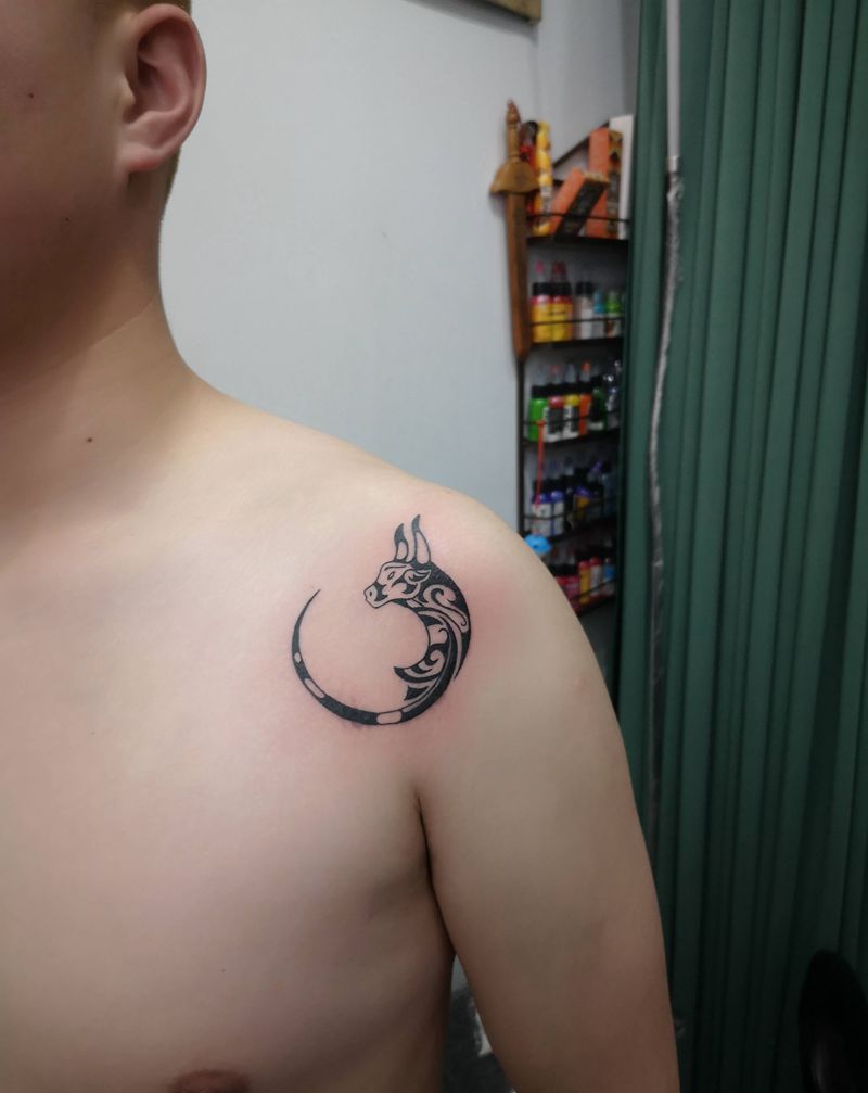 近期作品纹身图片_背部新传统纹身图案