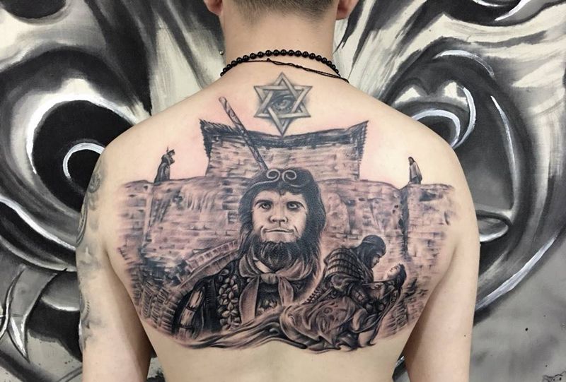 至尊宝纹身图片