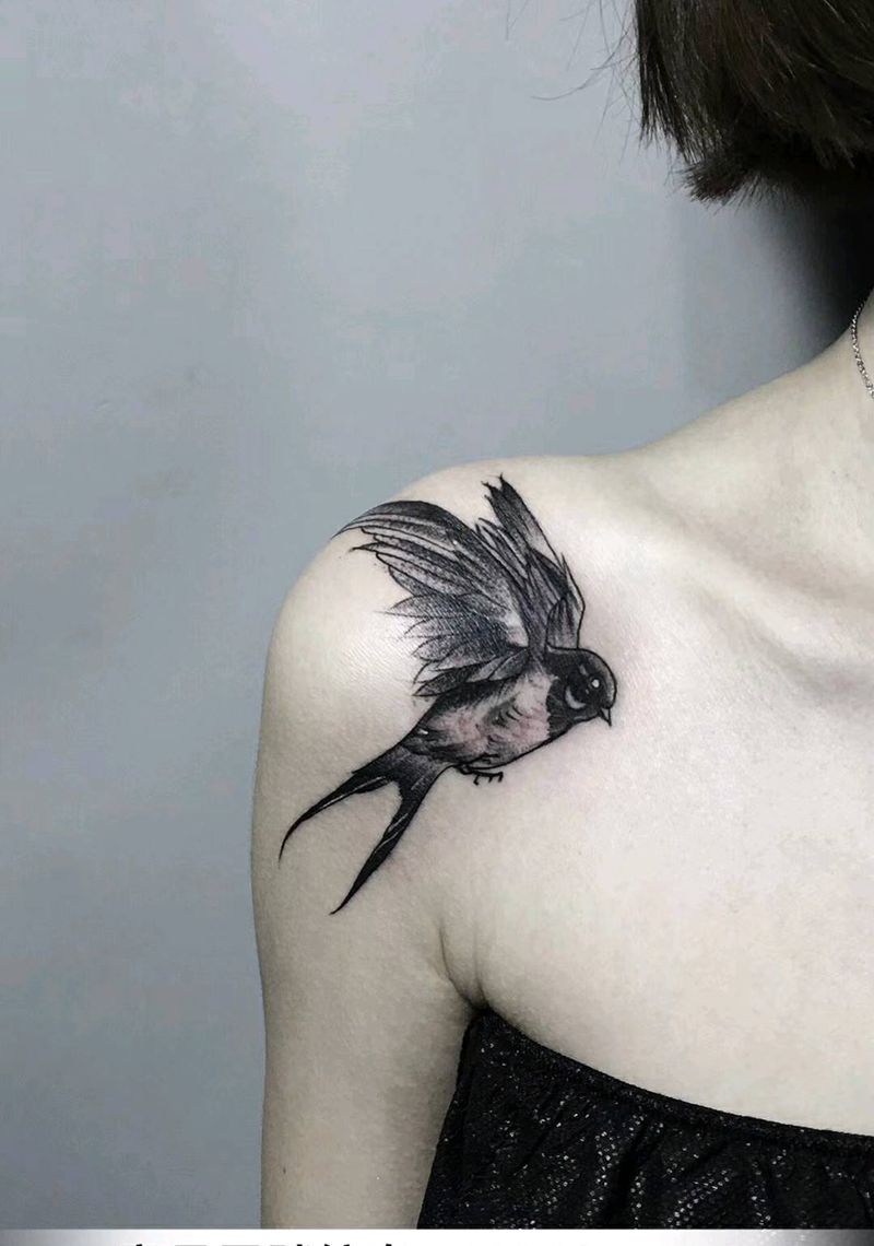 鸟纹身图片