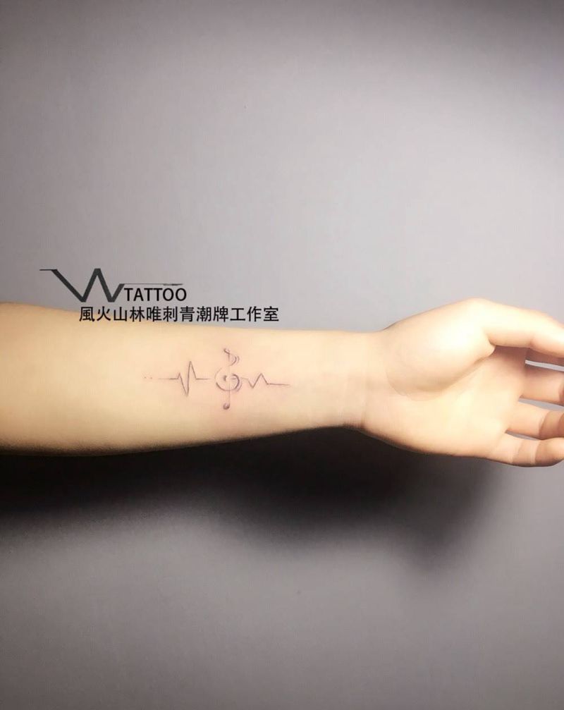 自定义纹身图片_成品手臂清新几何荆州唯刺青纹身图案