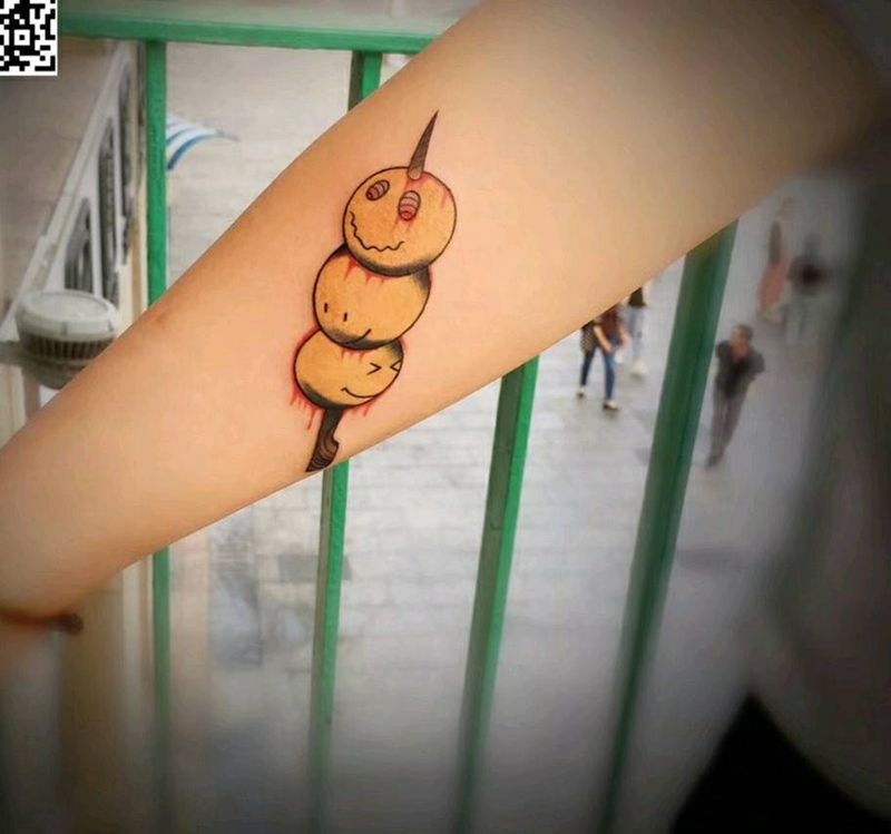 糖葫芦？纹身图片_手臂纹身图案