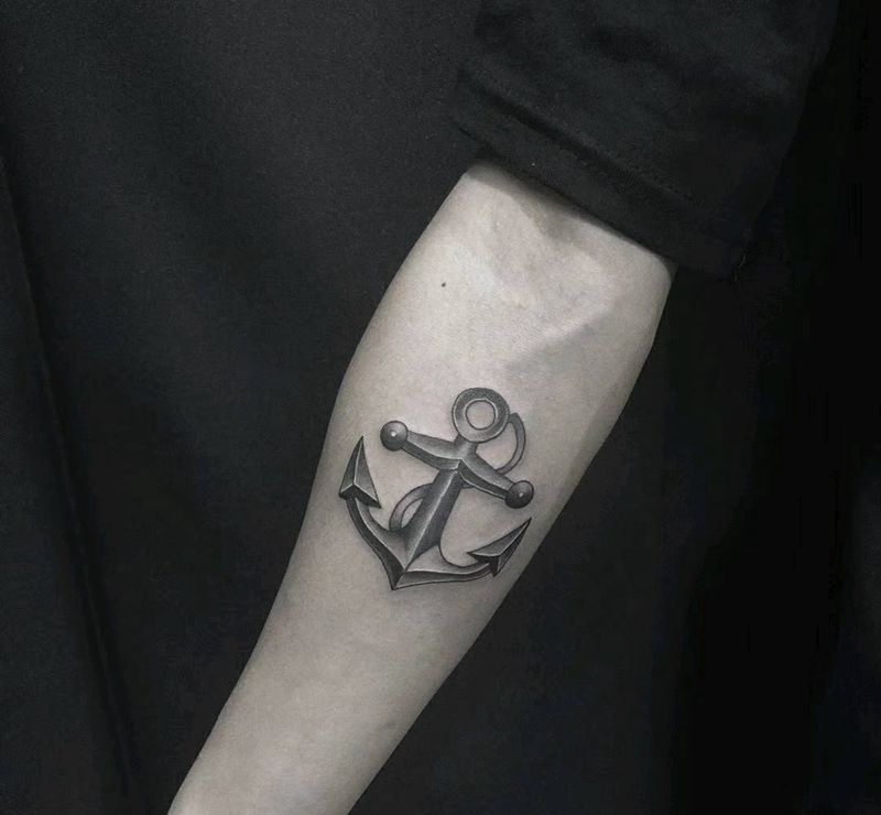 船锚纹身图片