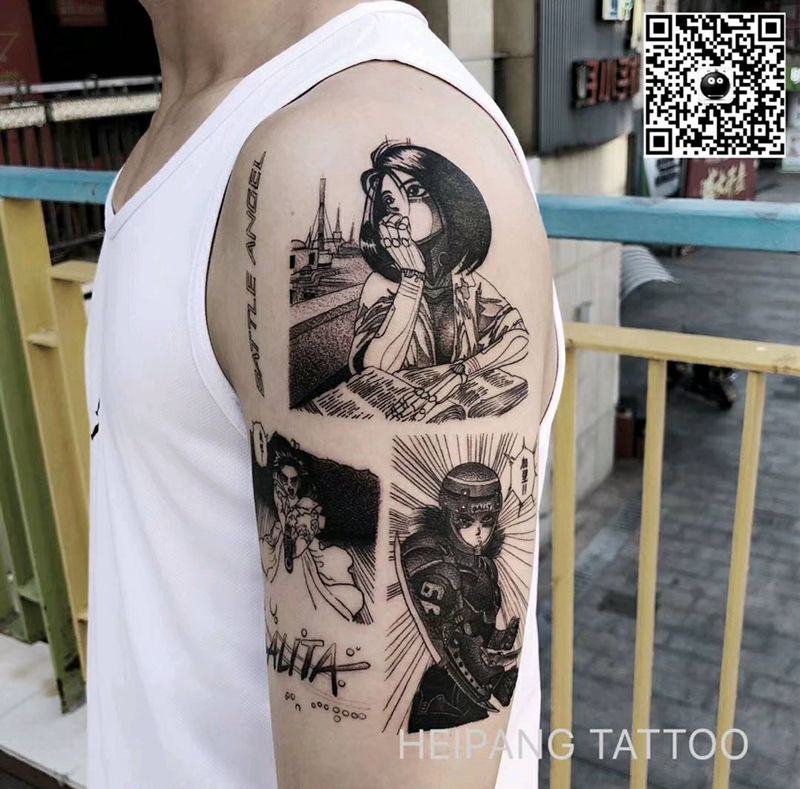 阿丽塔·战斗天使、纹身图片_手臂纹身图案