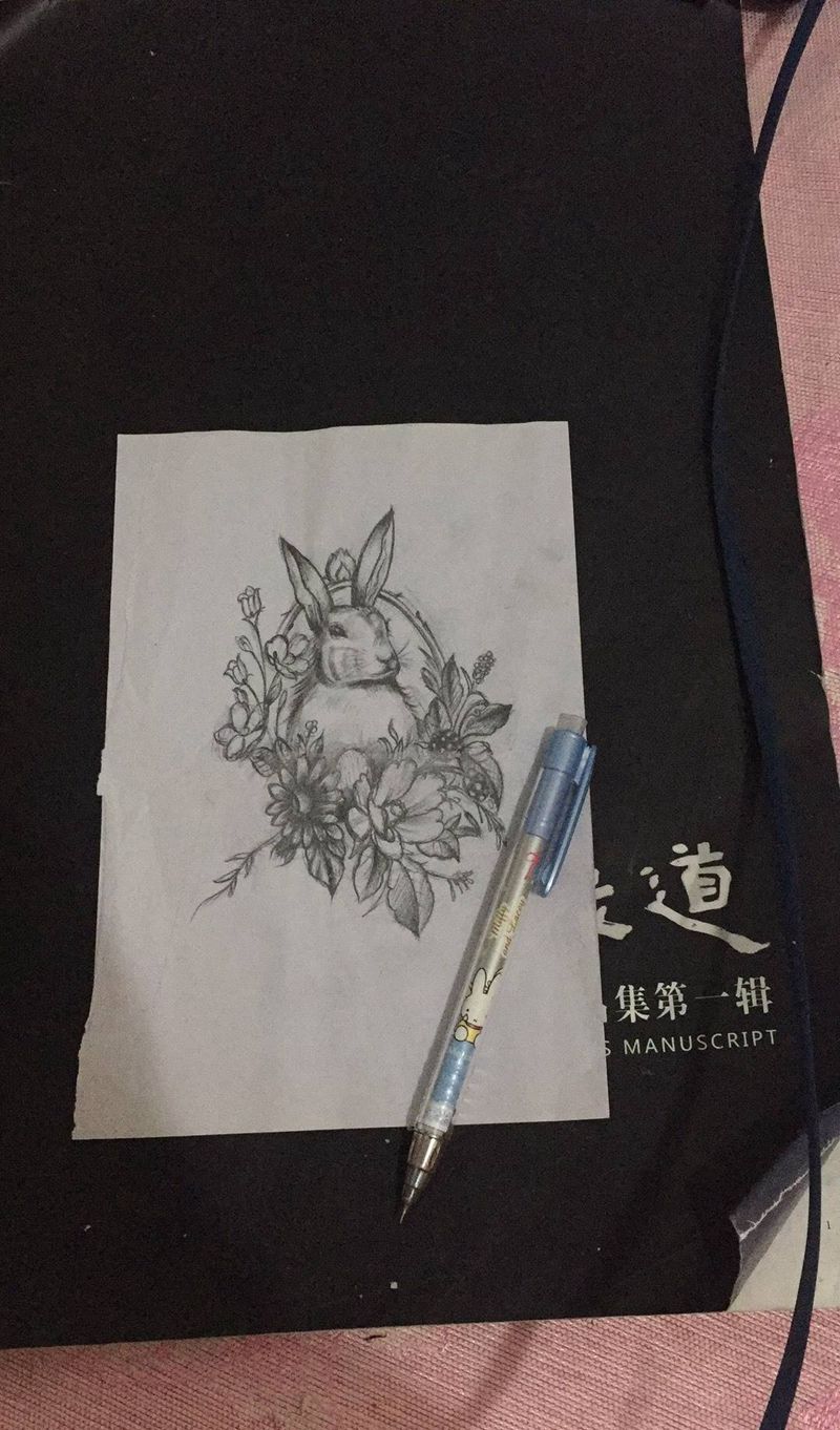 兔子纹身图片
