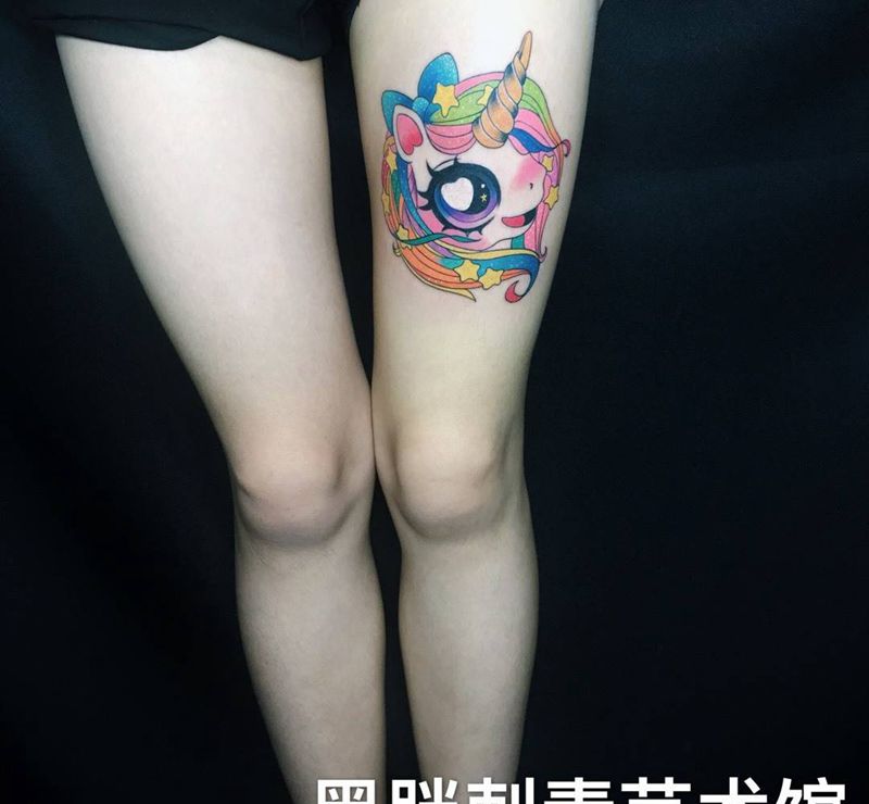 独角兽纹身图片