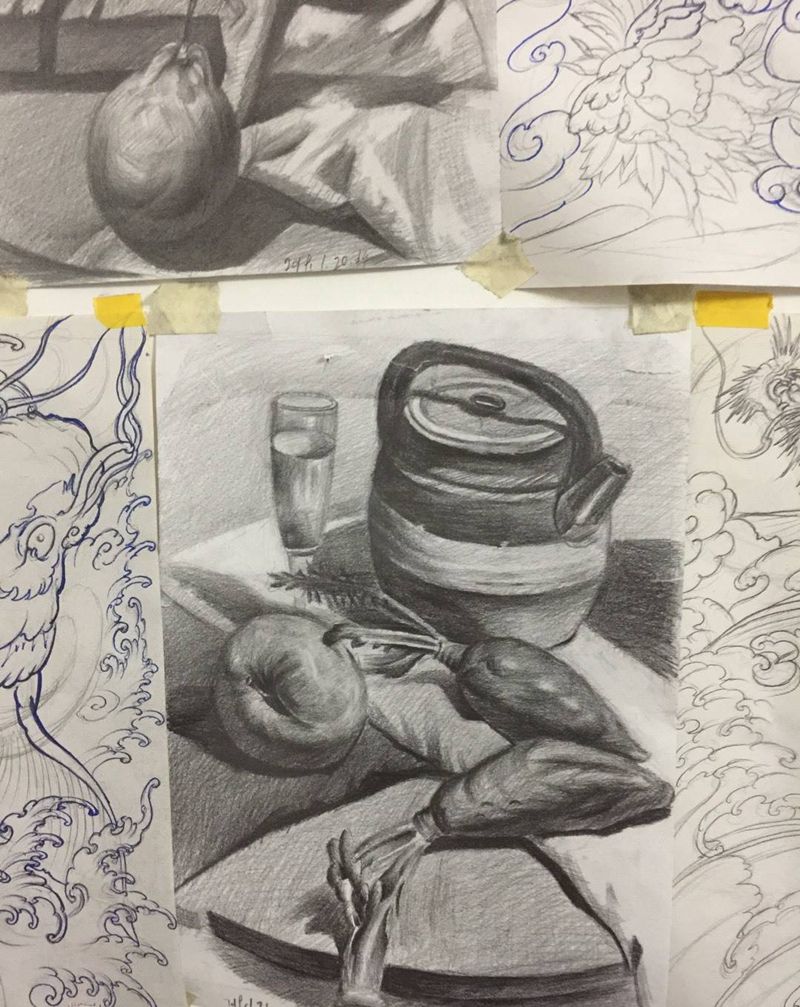 素描纹身图片