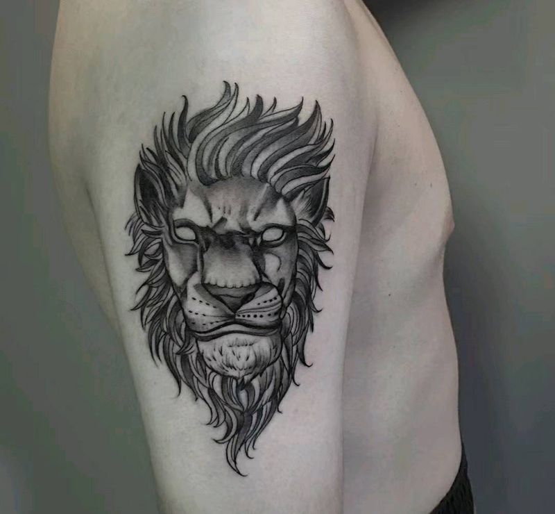 大狮子纹身图片
