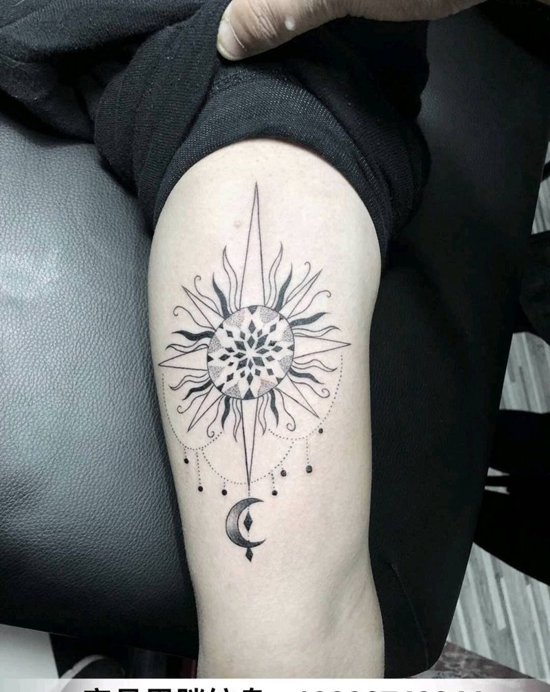 太阳☀纹身图片