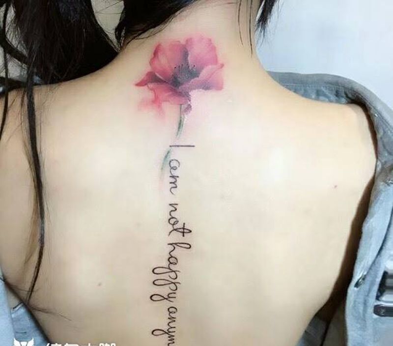 罂粟花纹身图片