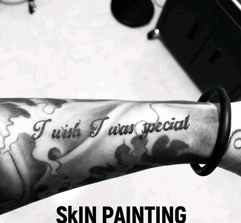 小英文纹身图片_手臂小英文纹身图案