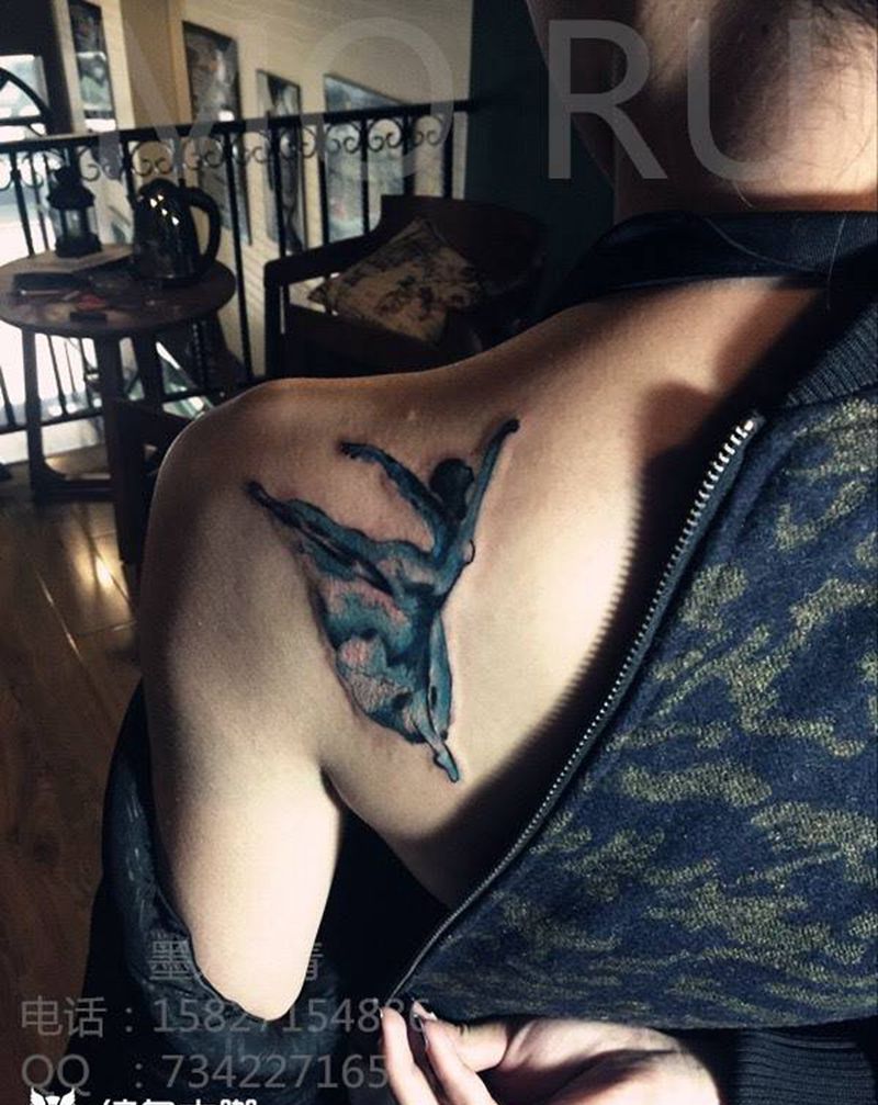 舞蹈者纹身图片