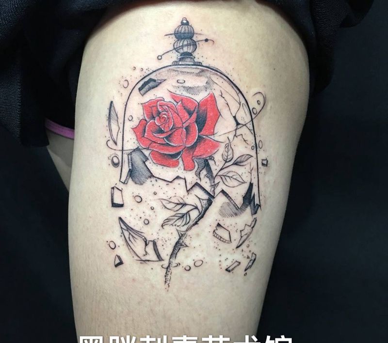 玻璃心纹身图片