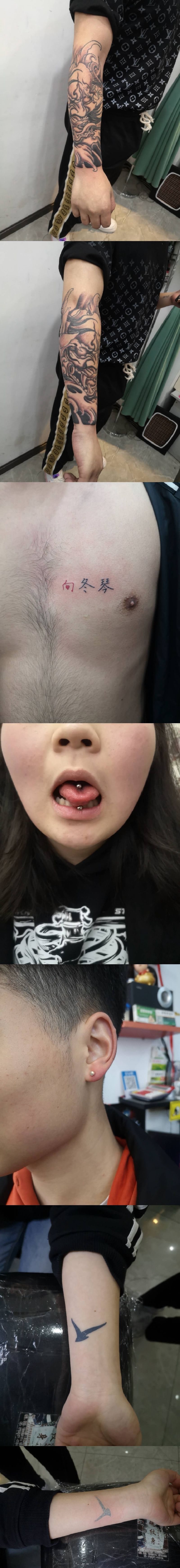 近期各种作品纹身图片_手臂新传统老传统纹身图案