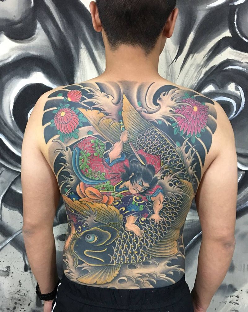 鬼若丸纹身图片