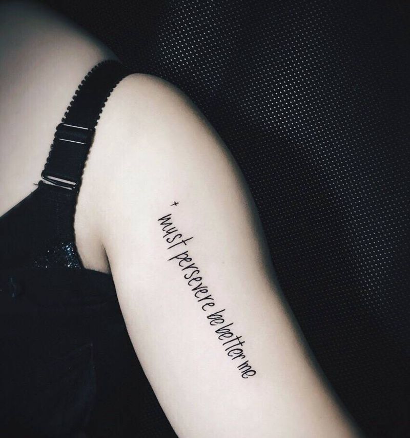 英文系列纹身图片_手稿手臂清新字符纹身图案