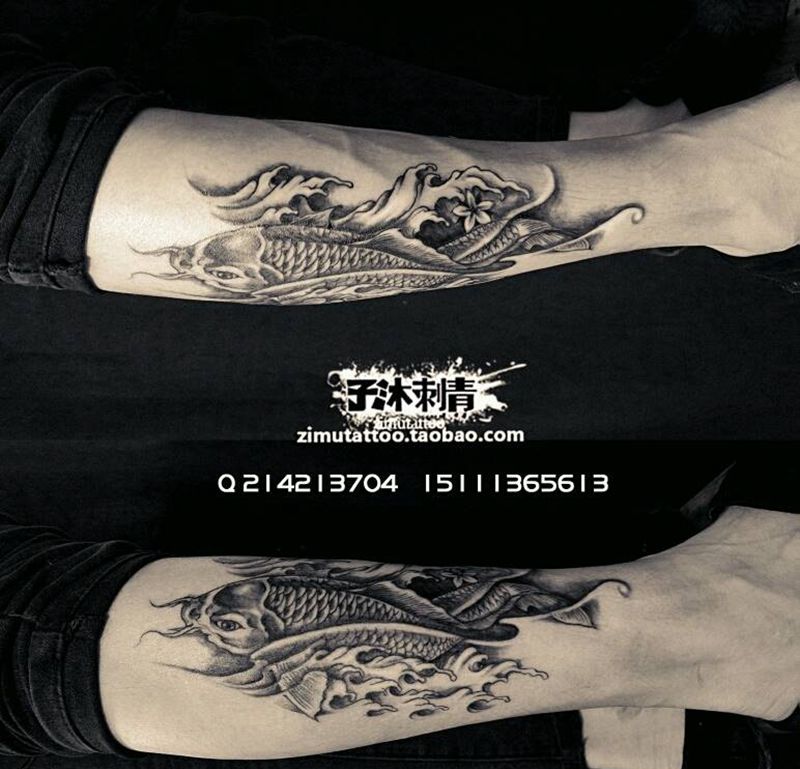锦鲤纹身图片