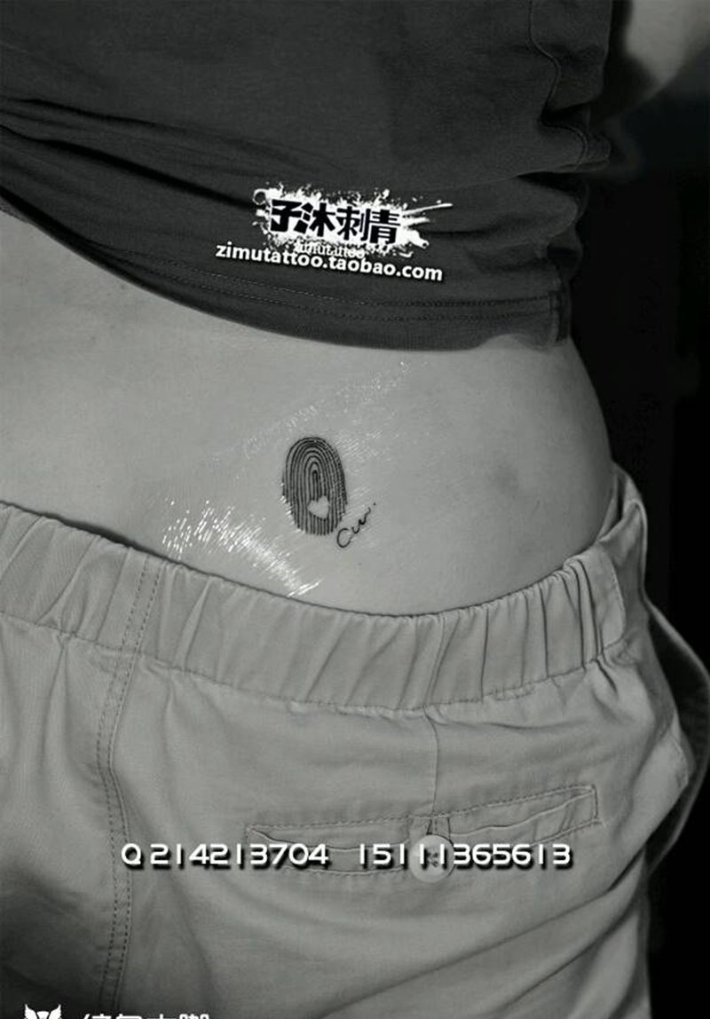 指纹！纹身图片
