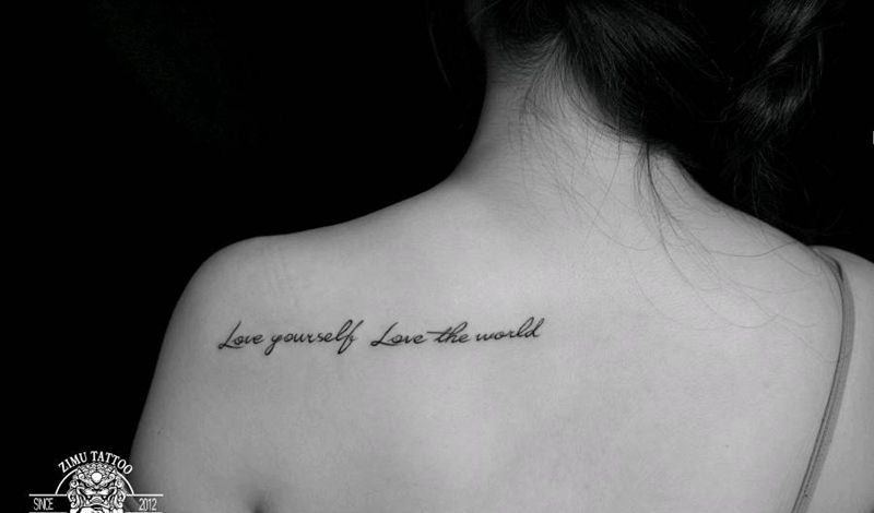 英文纹身图片_几何纹身图案