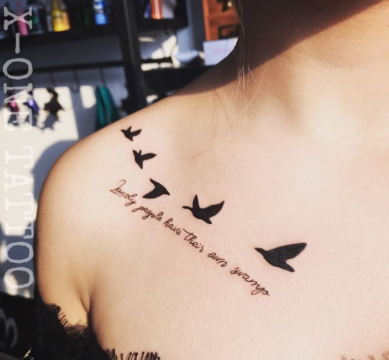 只有在害怕的時候做出選擇  才叫勇敢  /作品纹身图片