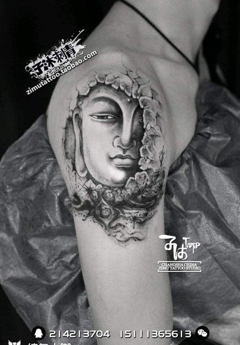 耗时2.6 刚与柔遮盖纹身图片_成品纹身图案