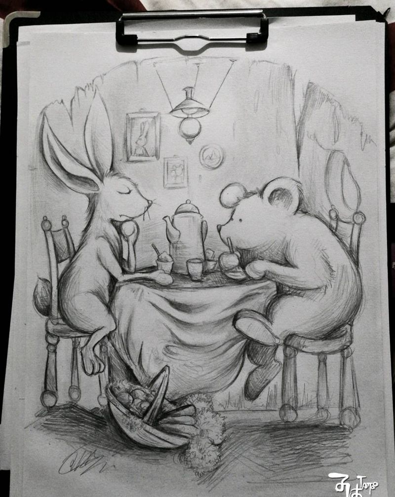 童话故事纹身图片_欧美写实纹身图案