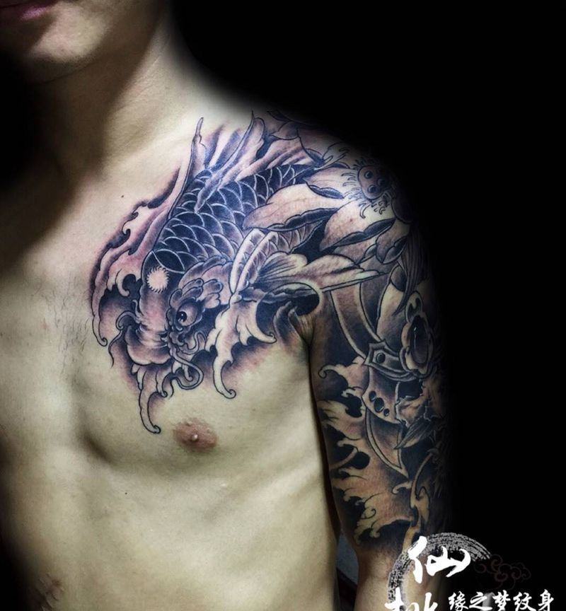 武士半甲纹身图片