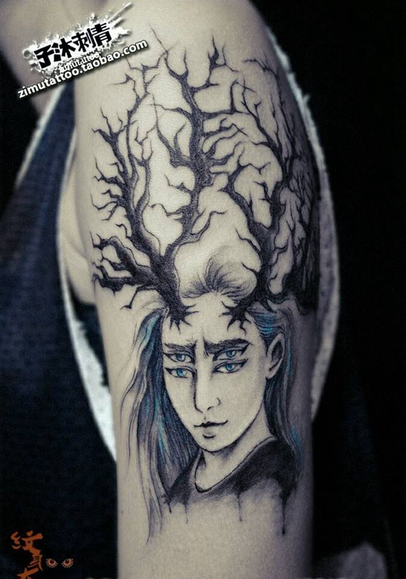 眼花缭乱纹身图片